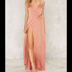Running Wraps Plunging Dress