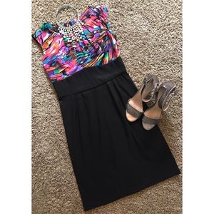 Contrast Sheath Dress