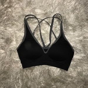 PINK Push-Up Sports Bra with Criss-Cross Back