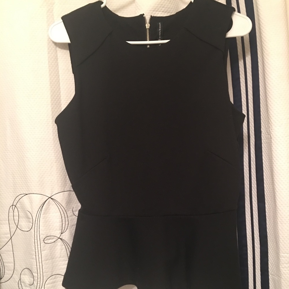 Black peplum top•