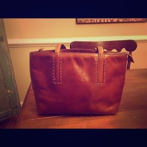 Gorgeous Vintage FOSSIL Tote Shoulder Bag