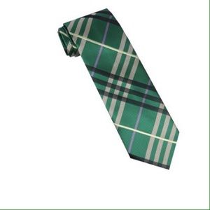 Green Stripe Tie with Matching Pocket Square