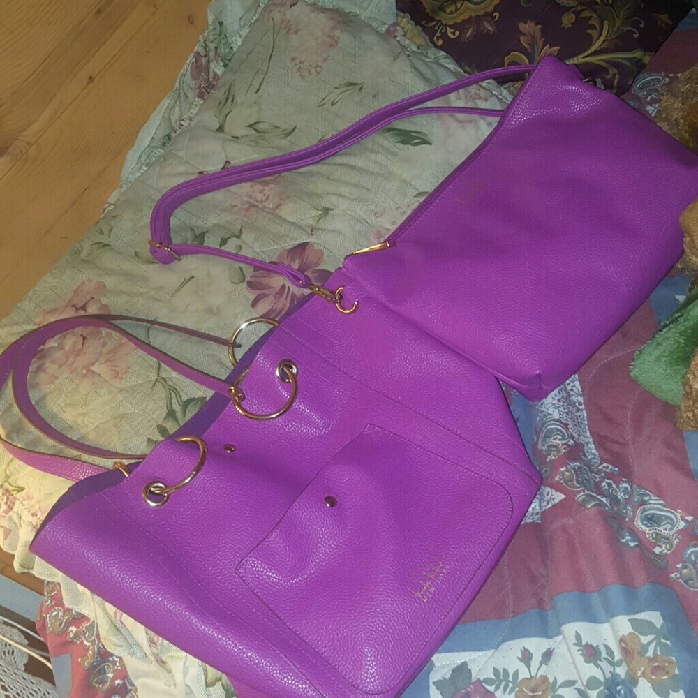 Nicole Miller NEW YORK Purple and gold Bundle Bags