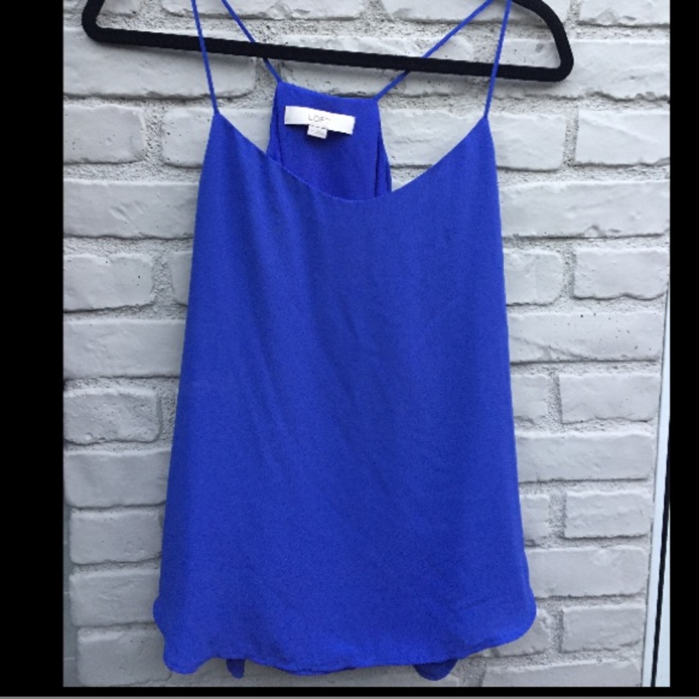 Cobalt blue tank top