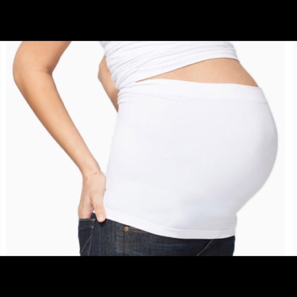 White Pregnancy Belly Band