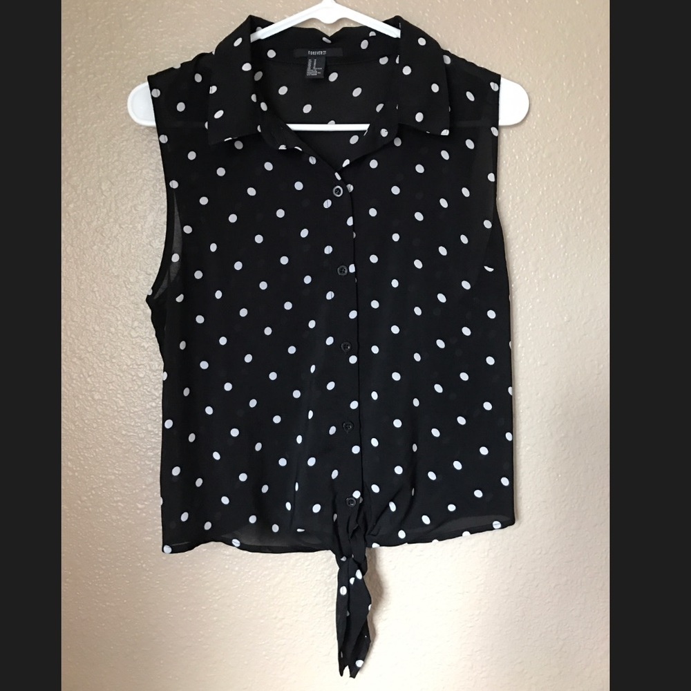 Forever 21 polka dot top