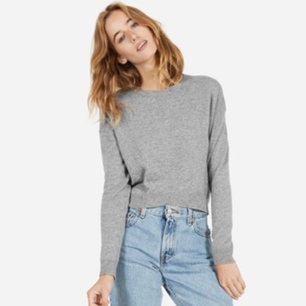 Everlane Cashmere Cropped Crew