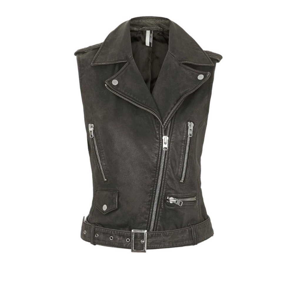 TOPSHOP Moto Zipper Vest