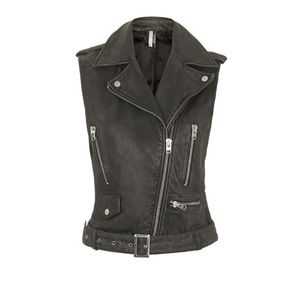 TOPSHOP Moto Zipper Vest