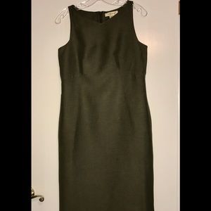 Olive green sheath dress