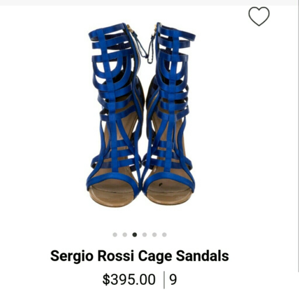 Sergio Rossi Antiope Cage Sandal Sz 9