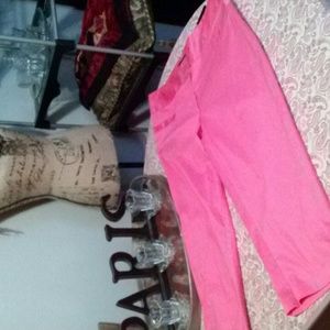 Lane bryant pink capris