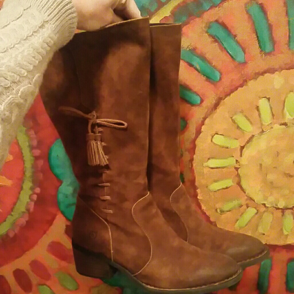 Born Leather Suede Boots