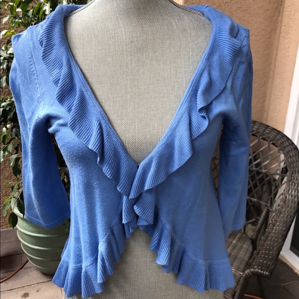 Periwinkle Blue Cropped Cardigan/Shrug