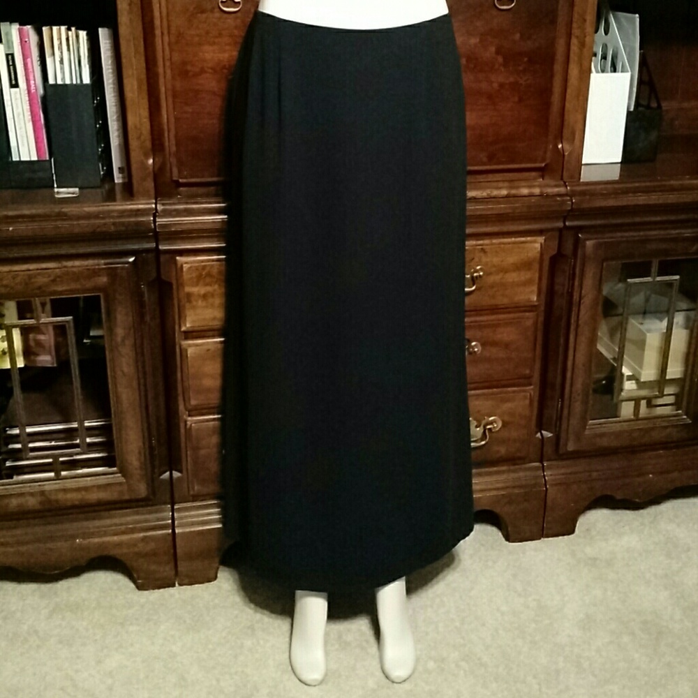 Willi Smith black maxi skirt