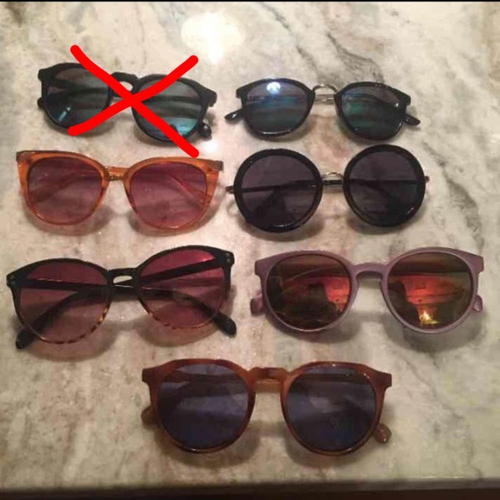 5 pairs of sunglasses!