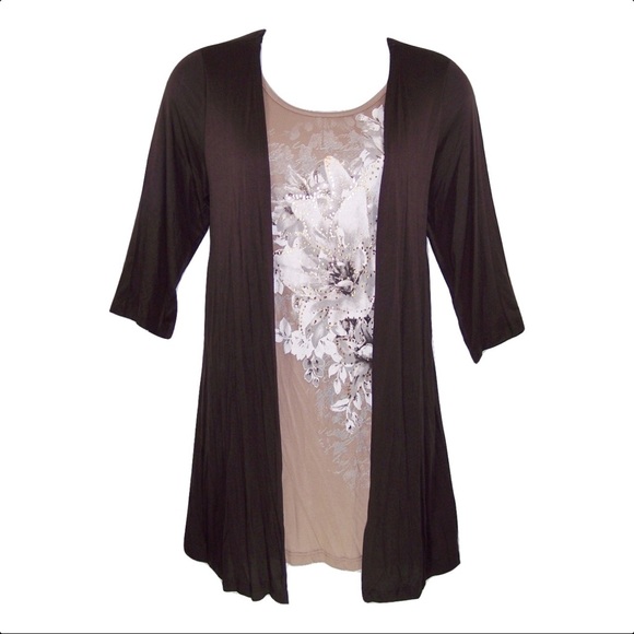Yummy Plus Tops - YUMMY PLUS 3X 'Layer Look' Top NEW
