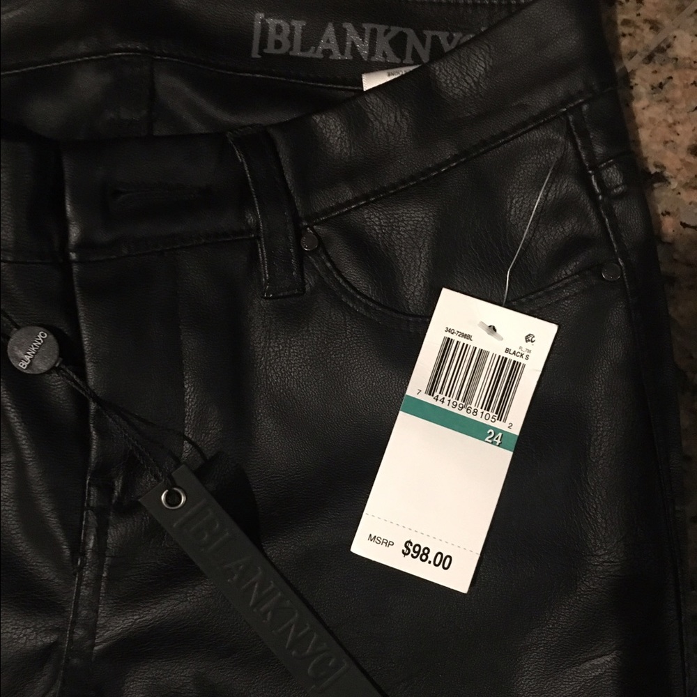 BLANK Leather Skinny Jeans - Picture 2 of 4
