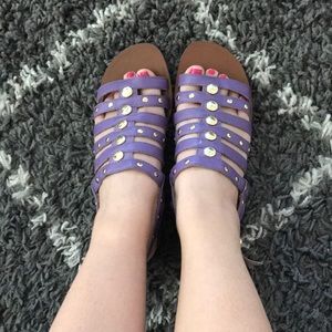 Michael Kors Purple Gladitor Sandals