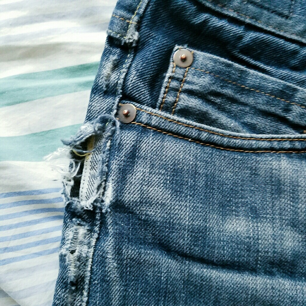 SOLD - Genuine Tellason Raw Denim Jeans Shorts - Picture 4 of 5