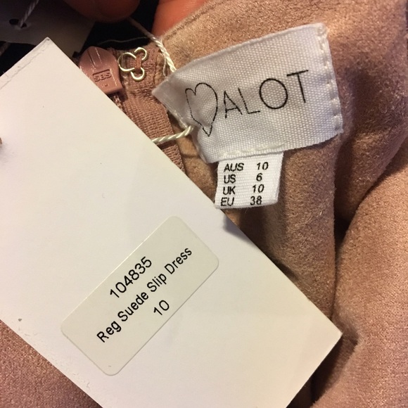 Mauve suede LF dress- never worn - Picture 2 of 4