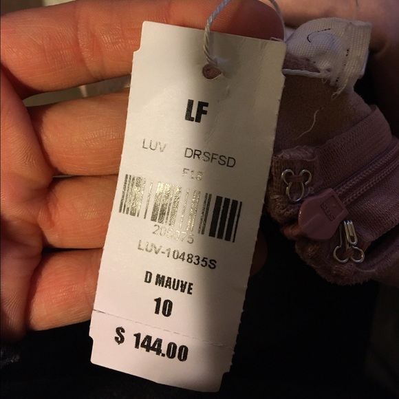 Mauve suede LF dress- never worn - Picture 4 of 4