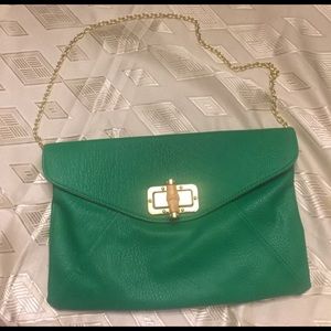 Green Banana Republic envelope purse