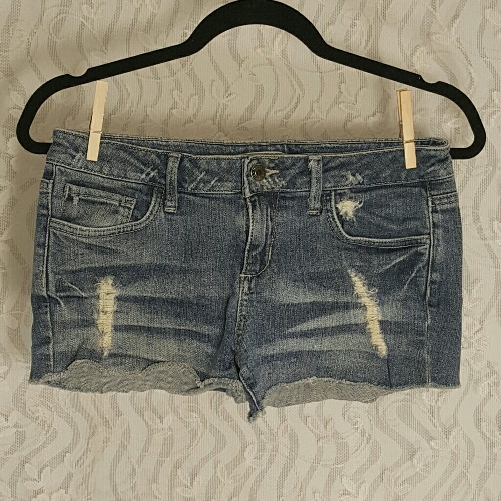 Forever 21 Distressed Jean Shorts
