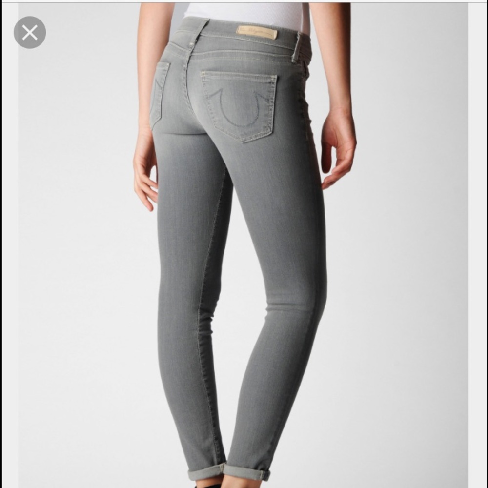 Authentic grey true religion jeggings