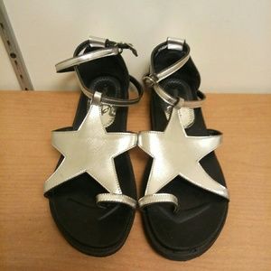 Stella McCartney Style Silver Star Sandals