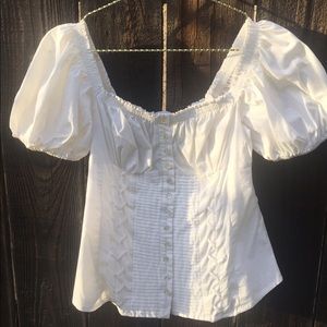 White bebe top
