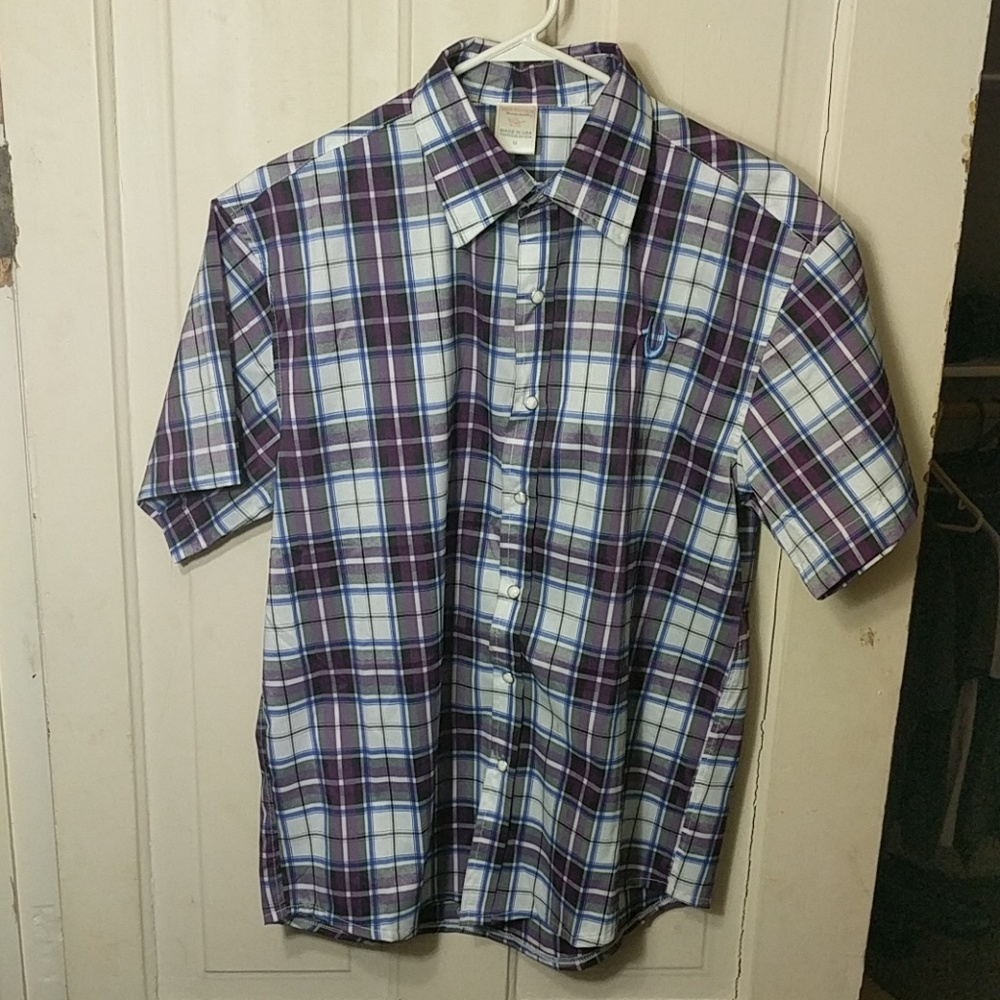 True religion short sleeve button down