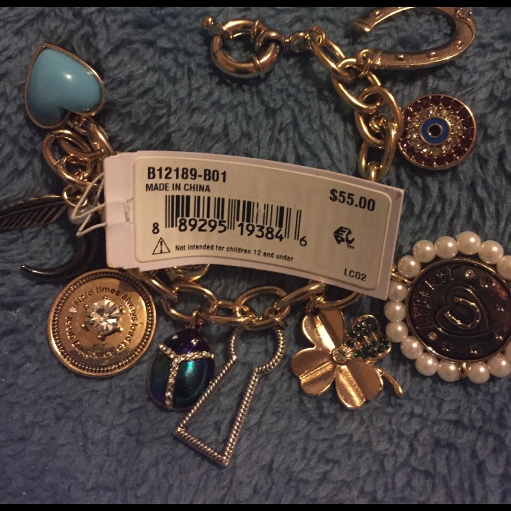 BetseyJohnson lucky gold Cham bracelet 😊 - Picture 2 of 3