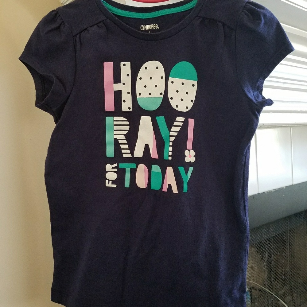 Gymboree navy girl's tee size 7