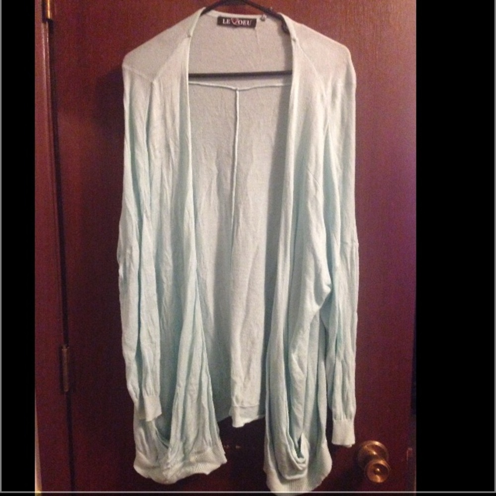 Batwing open cardigan with pockets