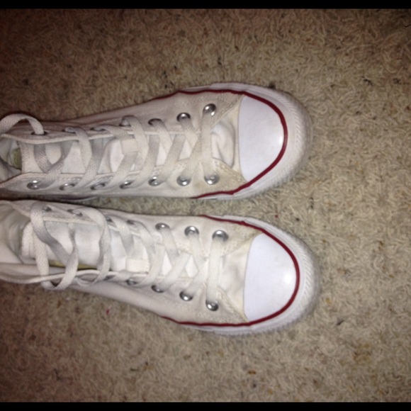White high top converse😍 - Picture 2 of 3