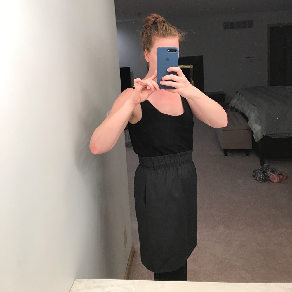 J. Crew black and gray dress