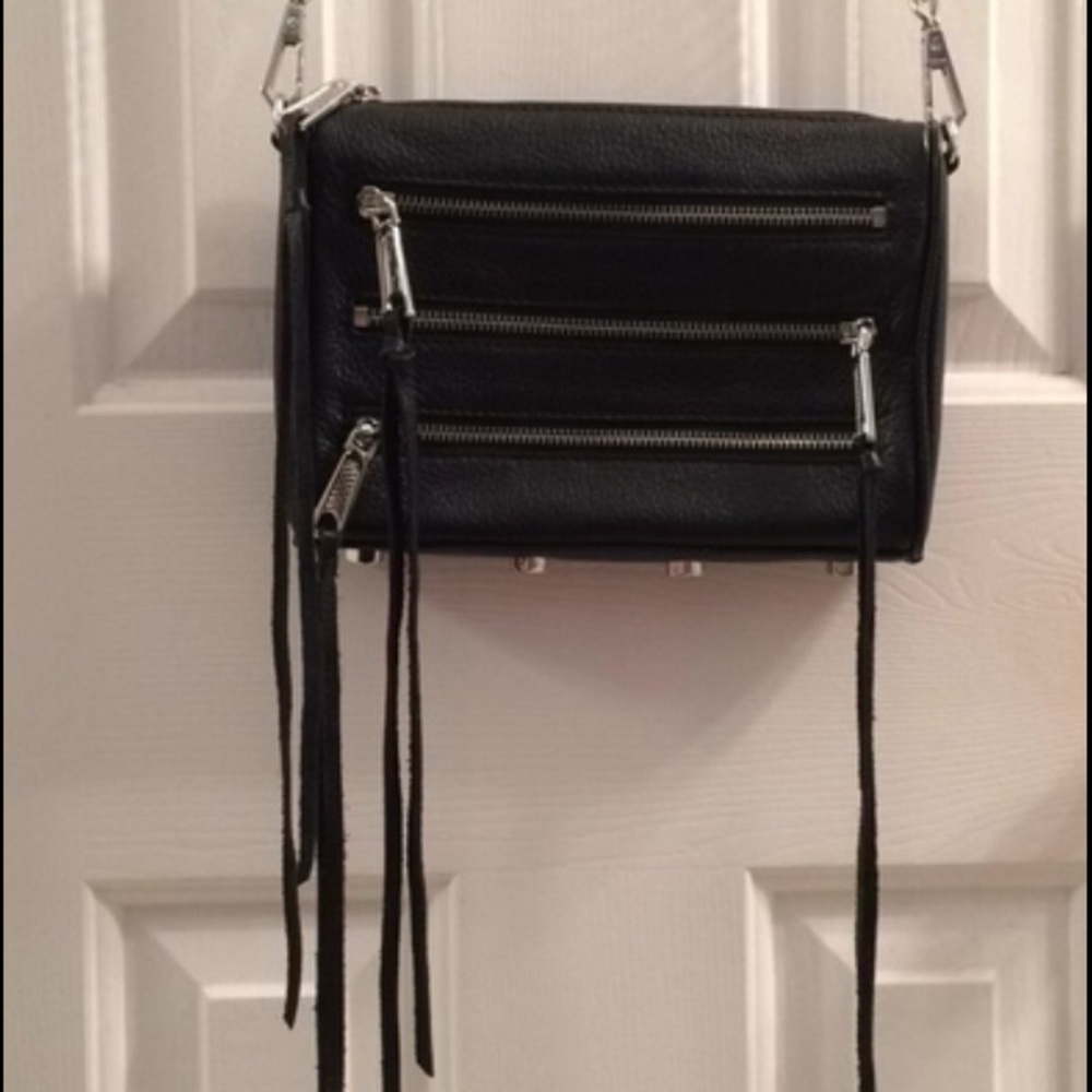 Rebecca Minkoff "Malaga" mini 5 zip crossbody