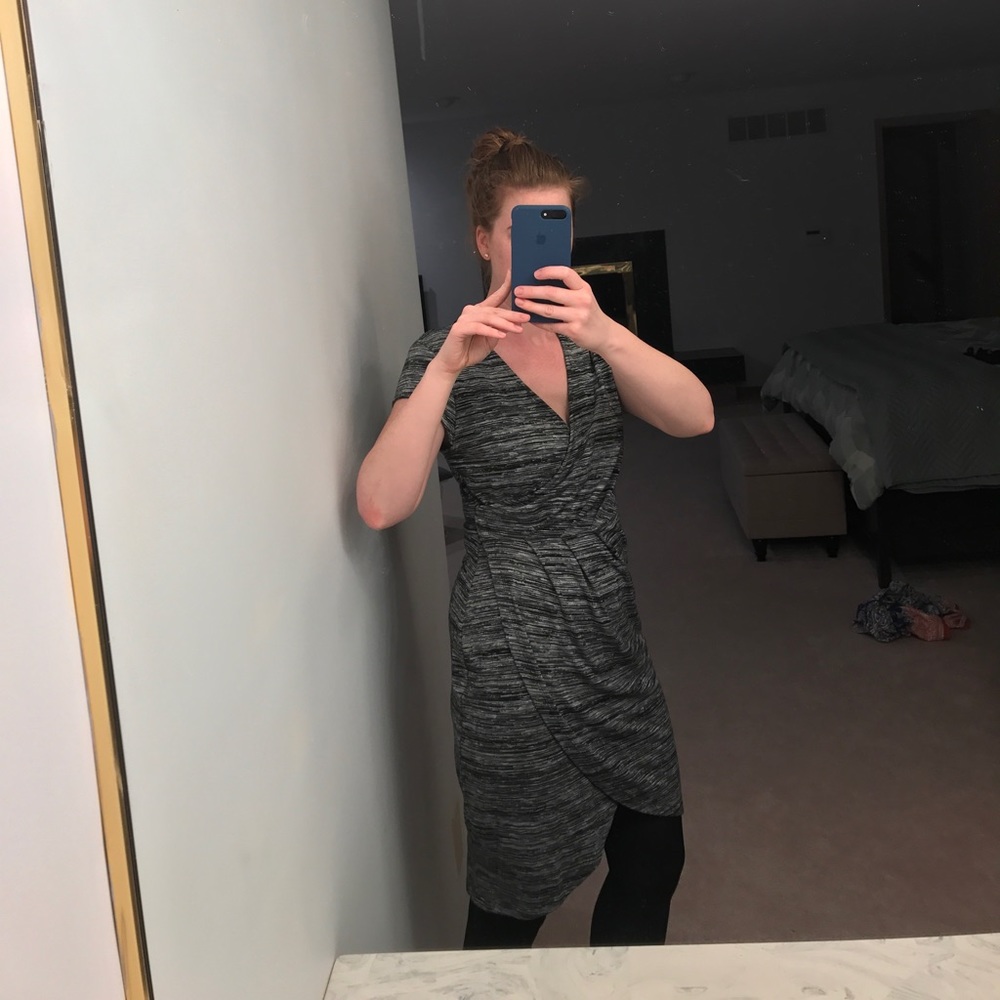 French Connection snap wrap dress