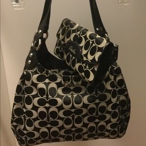 Coach purse and matching wallet.
