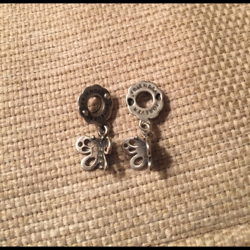 Pandora "Best Friends Butterfly" Charms