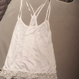 American Eagle lace trim tank top