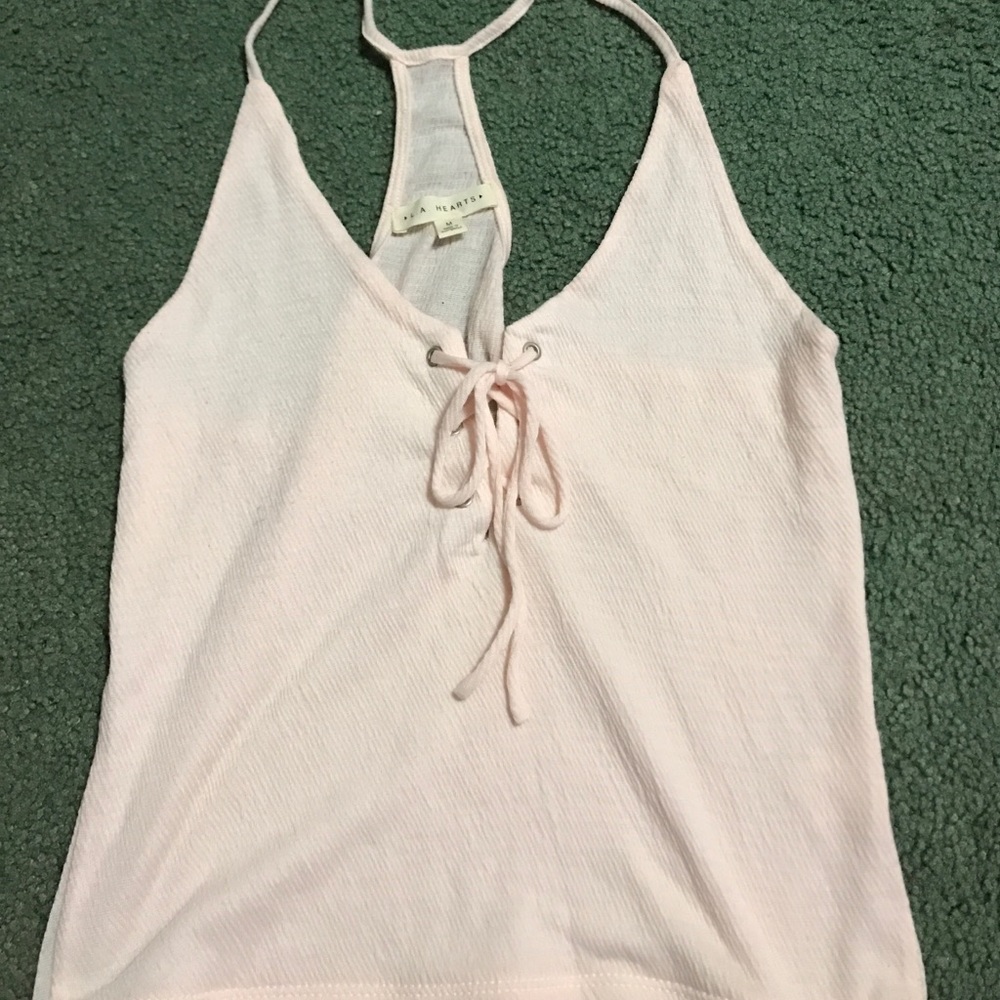Lace up tank