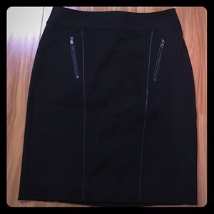 Anne Taylor Women's Black Pencil Skirt Stretch
