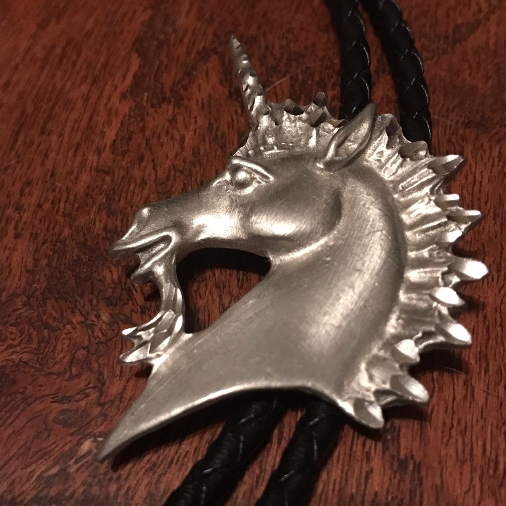 badass unicorn bolero tie