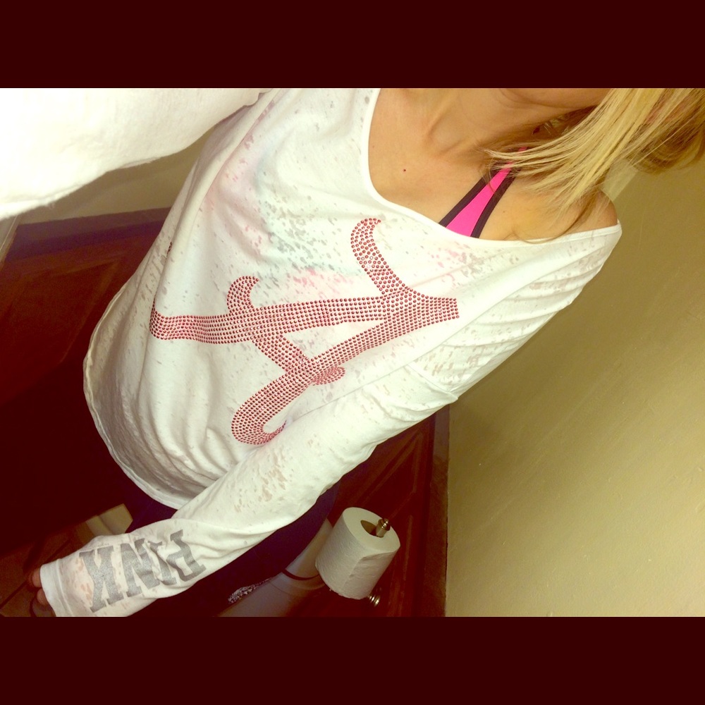 New Alabama burnout bling tee XS