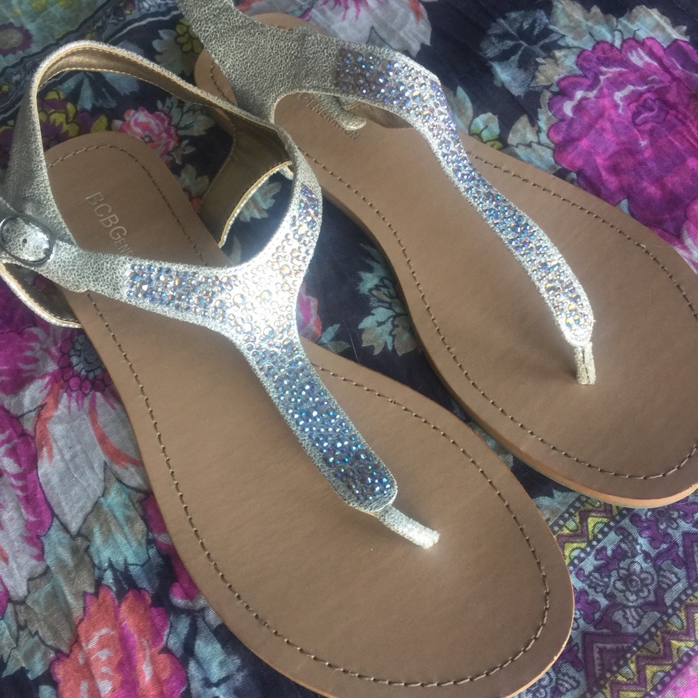 BCBG Sparkly Sandals