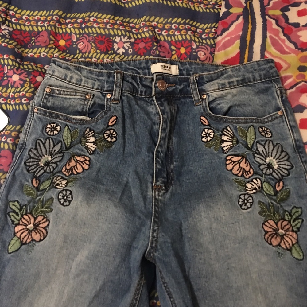 Embroidered Jeans