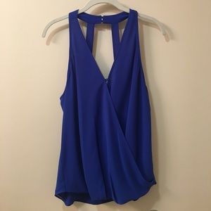 Royal Blue Swoop Top