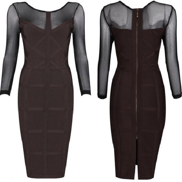 Chocolate Dreams Bandage Dress - Picture 4 of 6